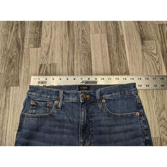 J.Crew Womens Size 27 High Rise Skinny Whiskered Denim Blue Jeans - Picture 8 of 12